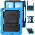 Niebiesko-czarne Pancerne Etui z Uchwytem i Paskiem do iPad Air 13 2025/2024