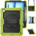 Czarno-zielone Pancerne Etui z Uchwytem i Paskiem do iPad Air 13 2024