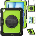 Zielono-czarne Pancerne Etui z Uchwytem i Paskiem do iPad Air 13 2024