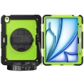 Zielono-czarne Pancerne Etui z Uchwytem i Paskiem do iPad Air 13 2024