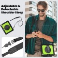 Zielono-czarne Pancerne Etui z Uchwytem i Paskiem do iPad Air 13 2024
