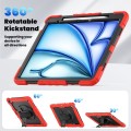 Czerwone Pancerne Etui z Uchwytem i Paskiem do iPad Air 13 2024