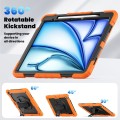 Pomarańczowe Pancerne Etui z Uchwytem i Paskiem do iPad Air 13 2025/2024