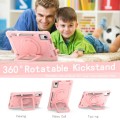 Shockproof Pancerne Mocne Etui z Uchwytem do Lenovo Tab M11 różowe pudrowe