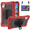Shockproof Pancerne Mocne Etui z Uchwytem do Lenovo Tab M11 czerwono-czarne