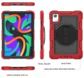 Shockproof Pancerne Mocne Etui z Uchwytem do Lenovo Tab M11 czerwono-czarne