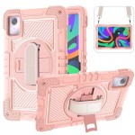 Shockproof Pancerne Mocne Etui z Uchwytem do Lenovo Tab M11 różowe pudrowe
