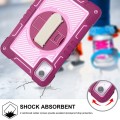 Shockproof Pancerne Mocne Etui z Uchwytem do Lenovo Tab M11 bordowe-różowe