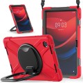 X-Shape Pancerne Mocne Etui z Uchwytem do Lenovo Tab M11 czerwone