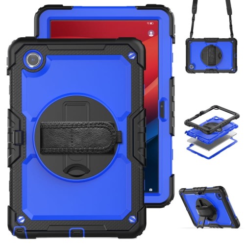 Pancerne Mocne Etui z Osłoną Ekranu do Lenovo Tab M11 niebiesko-czarne