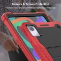 Czerwono-Czarne Pancerne Mocne Etui do Lenovo Tab M11 + Szkło na Ekran