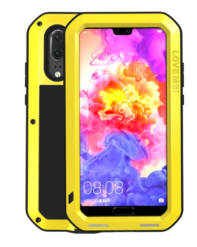 LOVE MEI Pancerne Etui do Huawei P20 Pro żółte