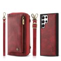 POLA Etui Portfel Pokrowiec do Samsung Galaxy S22 Ultra czerwony