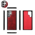 POLA Etui Portfel Pokrowiec do Samsung Galaxy S22 Ultra czerwony