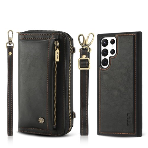 POLA Etui Portfel Pokrowiec do Samsung Galaxy S22 Ultra czarny
