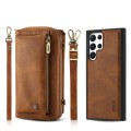 POLA Etui Portfel Pokrowiec do Samsung Galaxy S22 Ultra brązowy