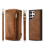 POLA Etui Portfel Pokrowiec do Samsung Galaxy S22 Ultra brązowy