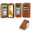 POLA Etui Portfel Pokrowiec do Samsung Galaxy S22 Ultra brązowy