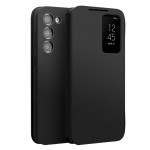 QIALINO Eleganckie Skórzane Etui do Samsung Galaxy S23 5G czarne
