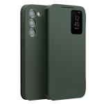 QIALINO Eleganckie Skórzane Etui do Samsung Galaxy S23 5G zielone