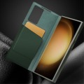 QIALINO Eleganckie Skórzane Etui do Samsung Galaxy S23 5G zielone