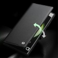 QIALINO Eleganckie Skórzane Matowe Etui do Samsung Galaxy S23 czarne