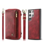 POLA Etui Portfel Pokrowiec do Samsung Galaxy S23 Ultra 5G czerwony