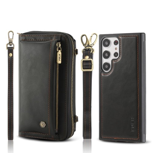 POLA Etui Portfel Pokrowiec do Samsung Galaxy S23 Ultra 5G czarny