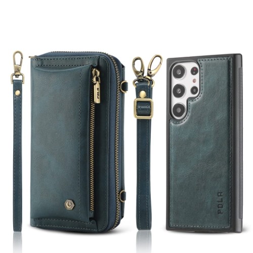 POLA Etui Portfel Pokrowiec do Samsung Galaxy S23 Ultra 5G zielony