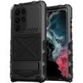 R-JUST Pancerne Metalowe Etui do Samsung Galaxy S23 Ultra 5G czarne