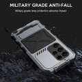 R-JUST Pancerne Metalowe Etui do Samsung Galaxy S23 Ultra 5G srebrne