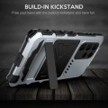 R-JUST Pancerne Metalowe Etui do Samsung Galaxy S23 Ultra 5G srebrne