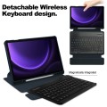 Granatowe Obrotowe Etui Bezprzewodowa Klawiatura do Samsung Galaxy Tab S9 FE