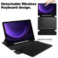 Czarne Obrotowe Etui Bezprzewodowa Klawiatura do Samsung Galaxy Tab S9 FE