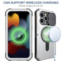 Pancerne Etui Antywstrząsowe z MagSafe do iPhone 15 Pro srebrne