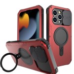 Pancerne Etui Antywstrząsowe z MagSafe do iPhone 15 Pro czerwone