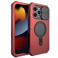 Pancerne Etui Antywstrząsowe z MagSafe do iPhone 15 Pro czerwone