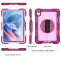 Pancerne Etui z Uchwytem i Paskiem do Huawei MatePad 11.5 2023 różowo-bordowe