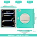 Miętowe Pancerne Etui z Uchwytem do iPad Pro 13 2024