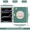 Zielone Pancerne Etui z Uchwytem do iPad Pro 13 2024