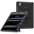 Czarne Pancerne Etui z Uchwytem i Podstawką do iPad Pro 13 2024