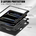 Czarne Pancerne Etui z Uchwytem i Podstawką do iPad Pro 13 2024