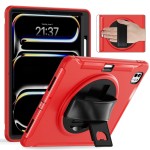 Czerwone Pancerne Etui z Uchwytem i Podstawką do iPad Pro 13 2024