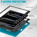Niebieskie Pancerne Etui z Uchwytem i Podstawką do iPad Pro 13 2024