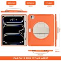 Pomarańczowe Pancerne Etui z Uchwytem i Podstawką do iPad Pro 13 2024