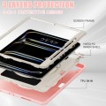 Różowe Pancerne Etui z Uchwytem i Podstawką do iPad Pro 13 2024