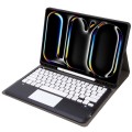 Czarne Etui Bezprzewodowa Klawiatura TouchPad do iPad Pro 13 2024