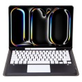 Czarne Etui Bezprzewodowa Klawiatura TouchPad do iPad Pro 13 2024