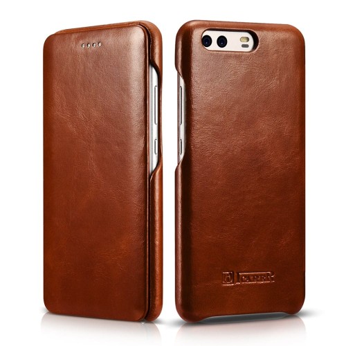 Skórzane etui ICARER Huawei P10 brązowe