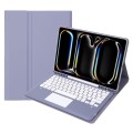 Fioletowe Etui Bezprzewodowa Klawiatura TouchPad do iPad Pro 13 2024